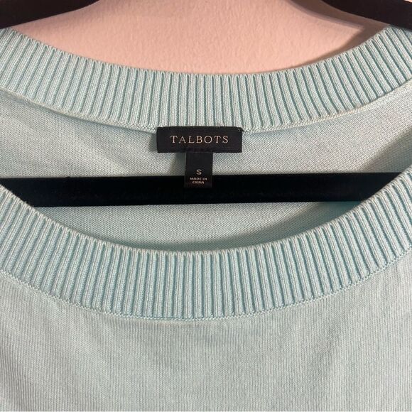 Talbots Soft Aqua Pullover - Picture 2 of 6